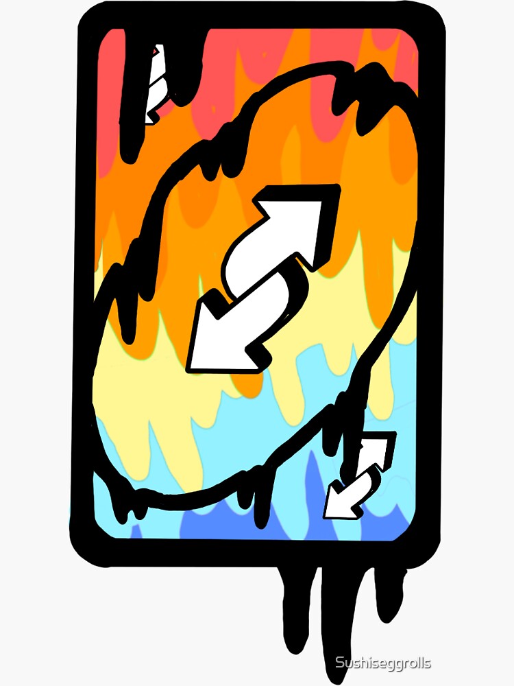 "Uno Reverse Card Rainbow Slime T2" Sticker for Sale by Sushiseggrolls ...