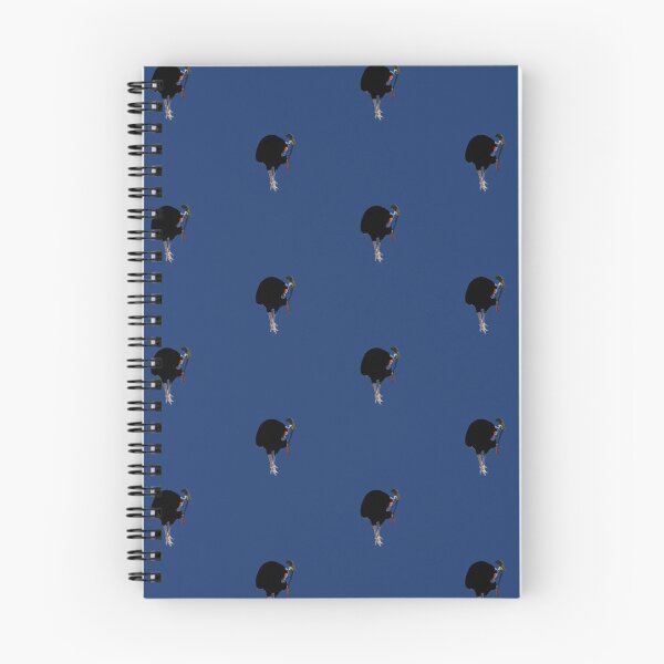 Item preview, Cassowary (Casuarius casuarius) on Navy Tiled designed and sold by ChrissyWild.
