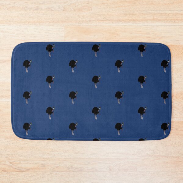 Item preview, Cassowary (Casuarius casuarius) on Navy Tiled designed and sold by ChrissyWild.