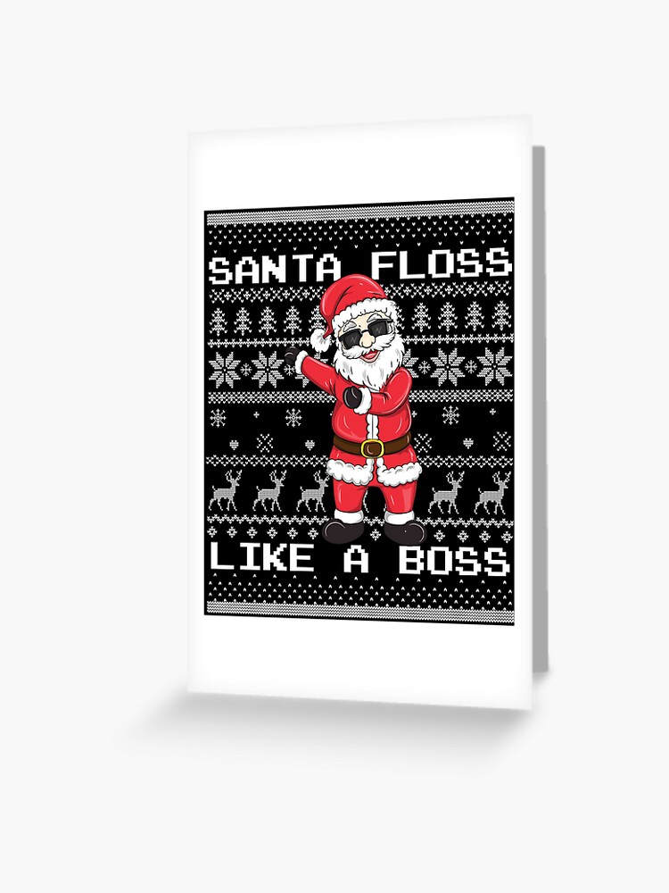 Floss like a store boss christmas jumper