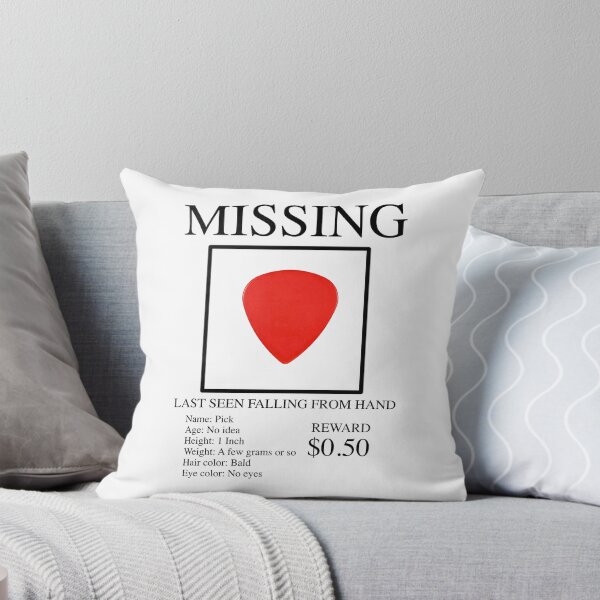 Item preview, Guitar Pick Missing Poster Musician T-Shirt Funny Producer Gift Tee designed and sold by blueversion.