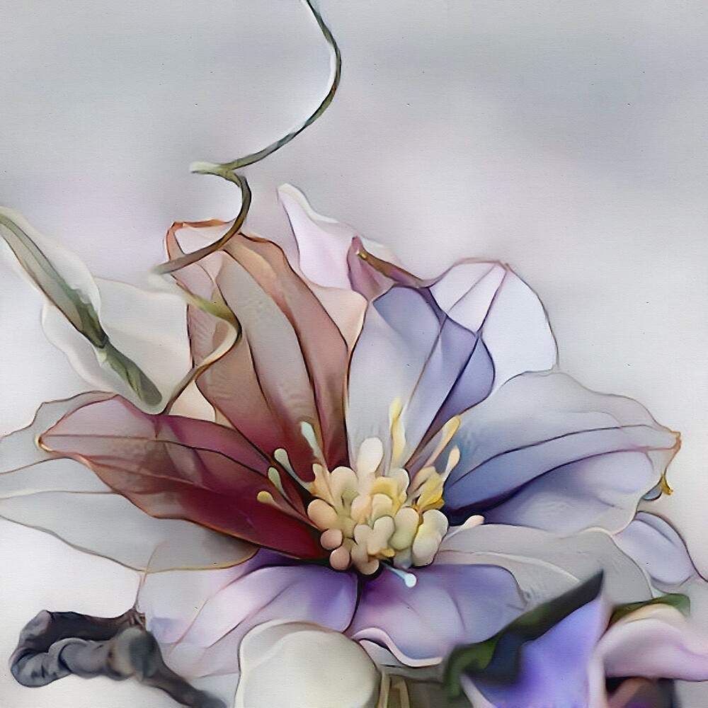"Flower Fantasy Floral Decor" by Klara Acel Redbubble