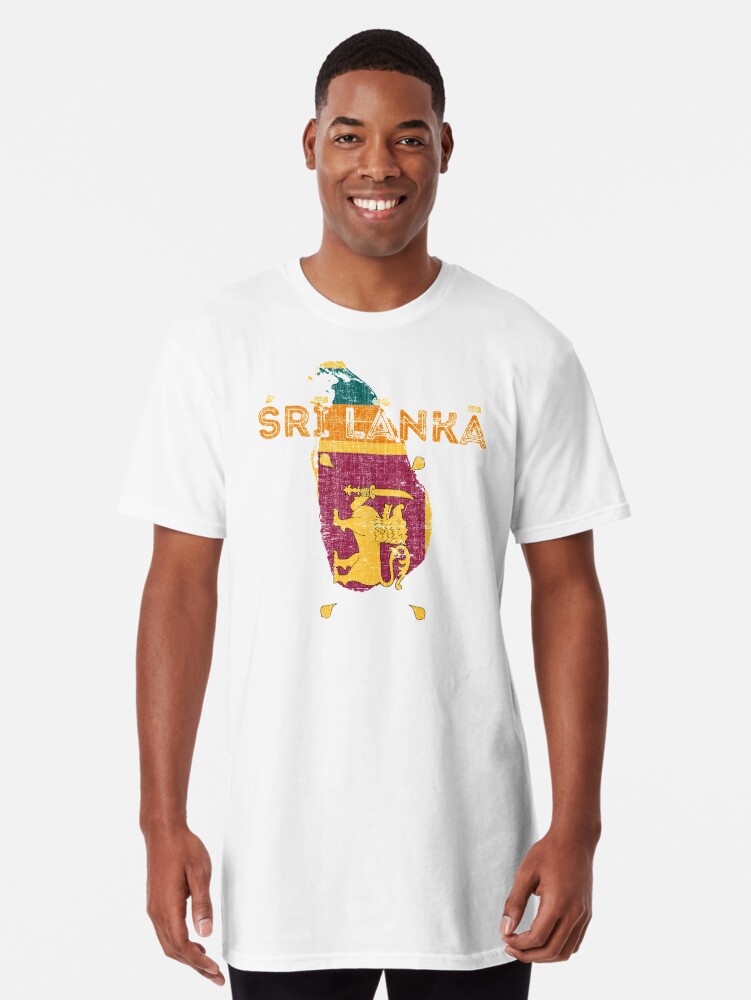 Lanka Map and Flag" Long T-Shirt for Sale by ockshirts |