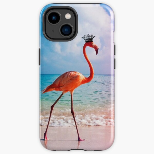 crowned flamingo iPhone Tough Case