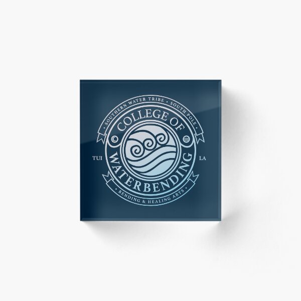 Avatar College of Waterbending, Avatar-Inspired Design Acrylic Block
