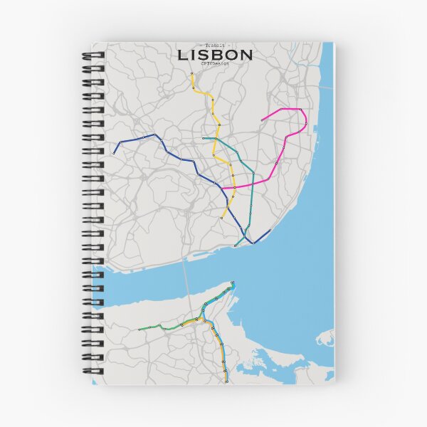 Item preview, Lisbon Transit Map designed and sold by CPTVDesign.