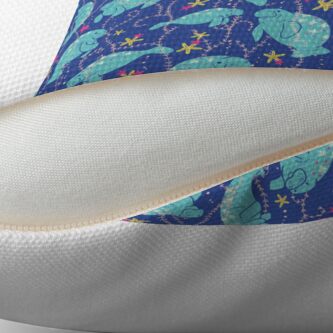 Alternate view of Oh the Hue-Manatee: bright Floor Pillow