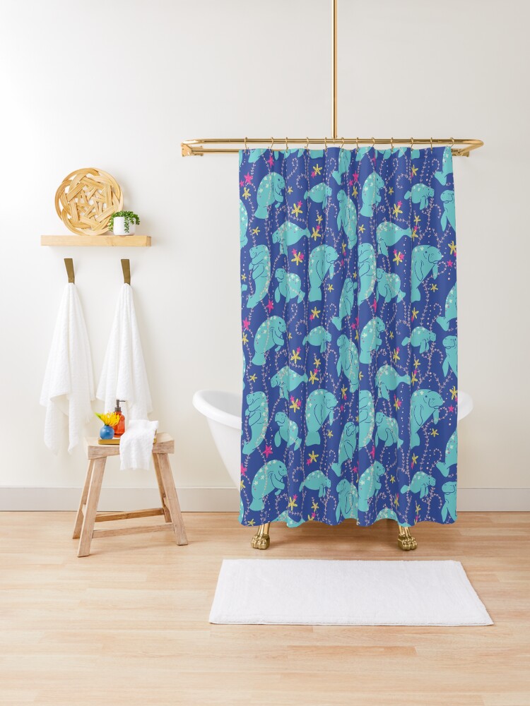 bright shower curtains