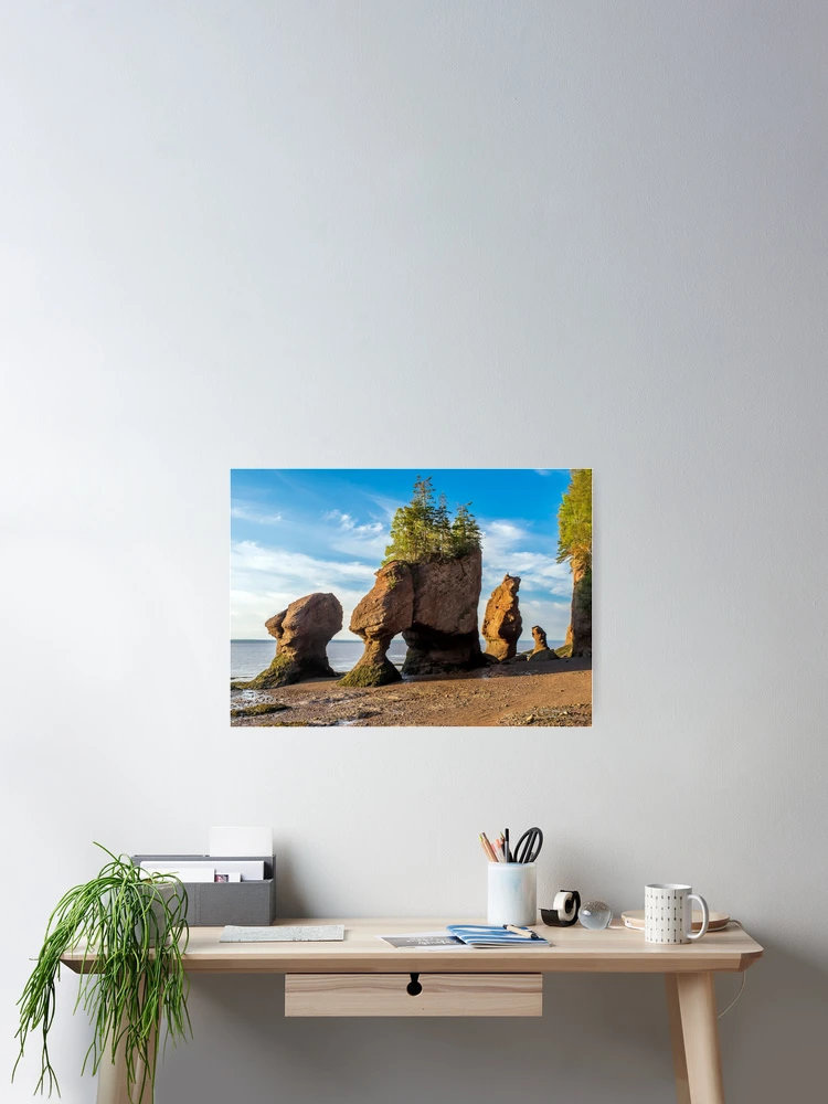 Thumbnail 2 of 3, Poster, Hopewell Rocks designed and sold by Alla Gill.
