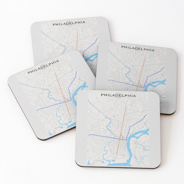 Item preview, Philadelphia Transit Map designed and sold by CPTVDesign.