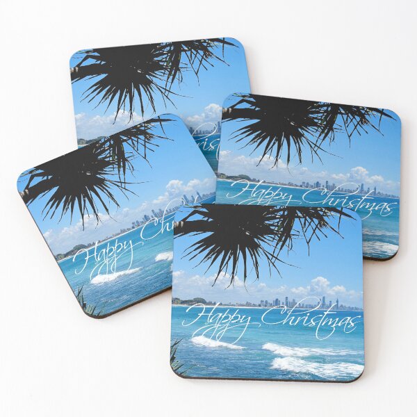 Item preview, Merry Christmas - Burleigh Heads - Australia designed and sold by Kathie Nichols.