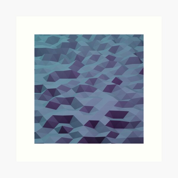 Geometric Blue/Purple Art Print