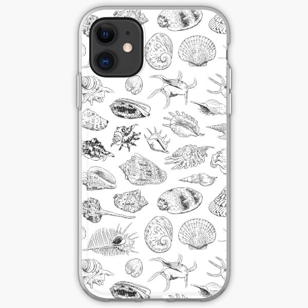 Unique collection of sea shells iPhone Soft Case