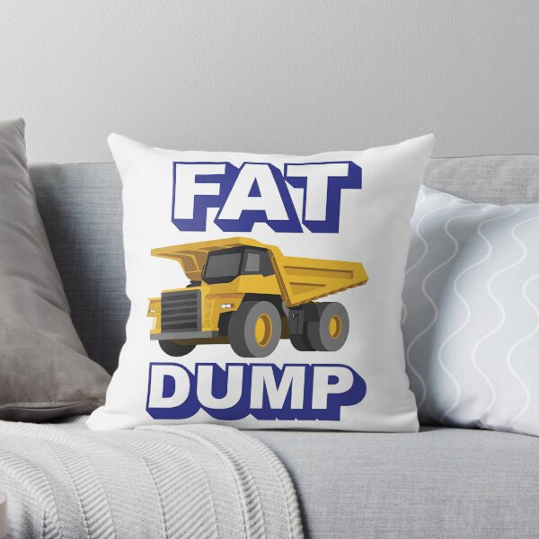 Funny Heavy Equipment Idea For Dumper Truck Driver Dumper Whisperer Funny Dumping Truck Driver Throw Pillow 18x18 Multicolor