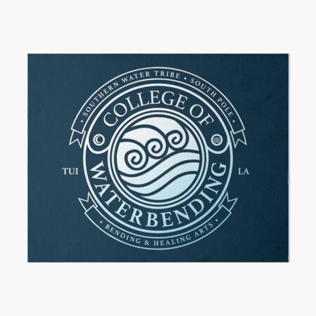 Avatar College of Waterbending, Avatar-Inspired Design Art Board Print