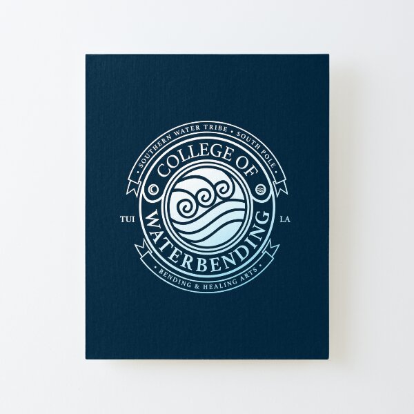 ATLA College of Waterbending: Avatar Inspired-Design Canvas Mounted Print