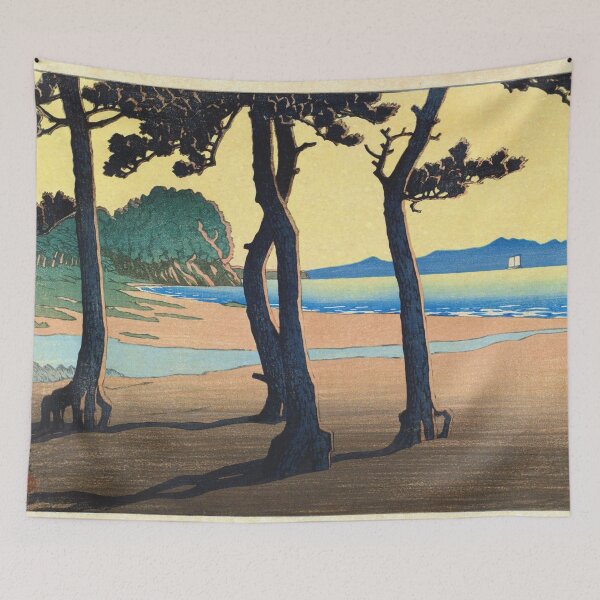 Item preview, Kawase Hasui - Kazusa Village in Hizen Province designed and sold by Hangastudio.