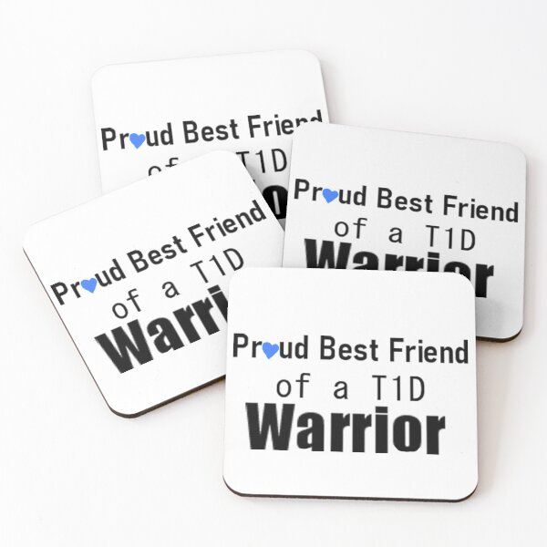 Item preview, Proud Best Friend of a T1D Warrior  designed and sold by CatGirl101.