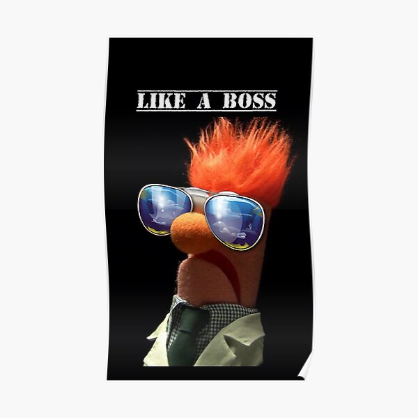 Beaker Muppet Fantastic Colour Poster