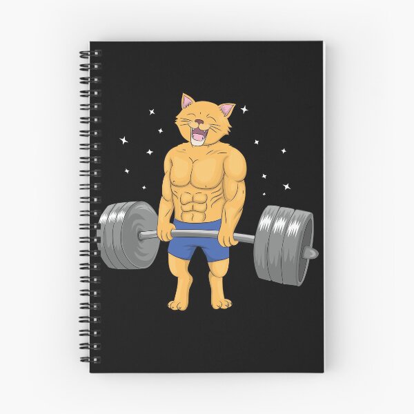 Item preview, Deadlift Fitness Gym Tee, Cat Weightlifting Fitness designed and sold by evaspark.
