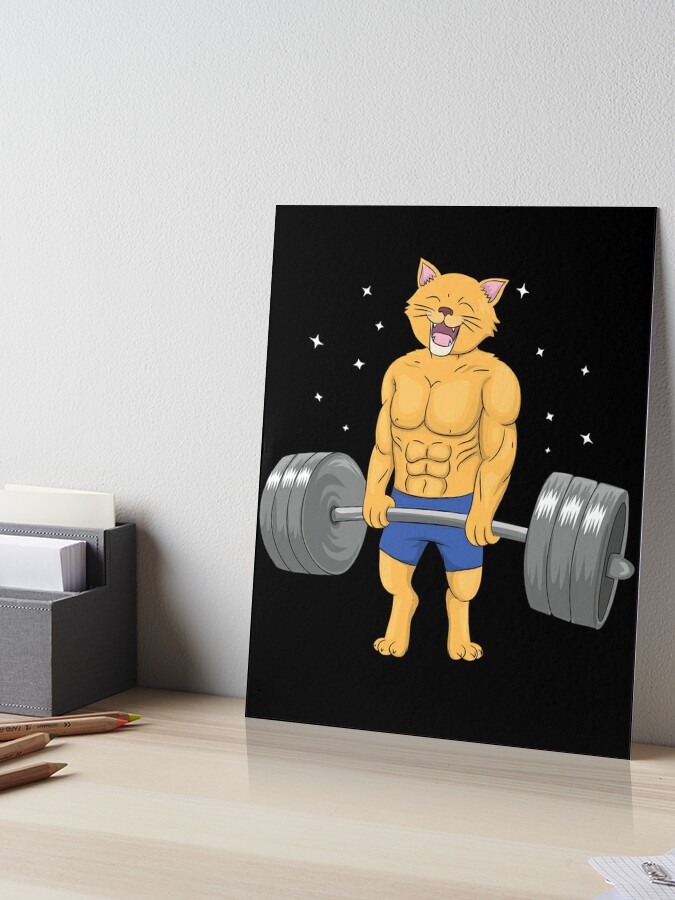 Cat Deadlift Powerlifting' Awesome Cats Gym Gift - Cat - Pillow