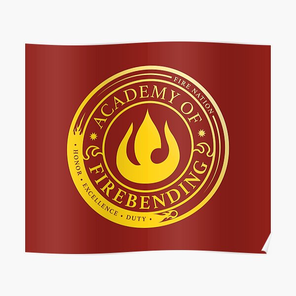 ATLA Academy of Firebending: Avatar Inspired-Design Poster