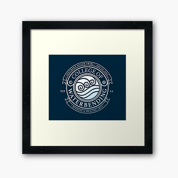 ATLA College of Waterbending: Avatar Inspired-Design Framed Art Print