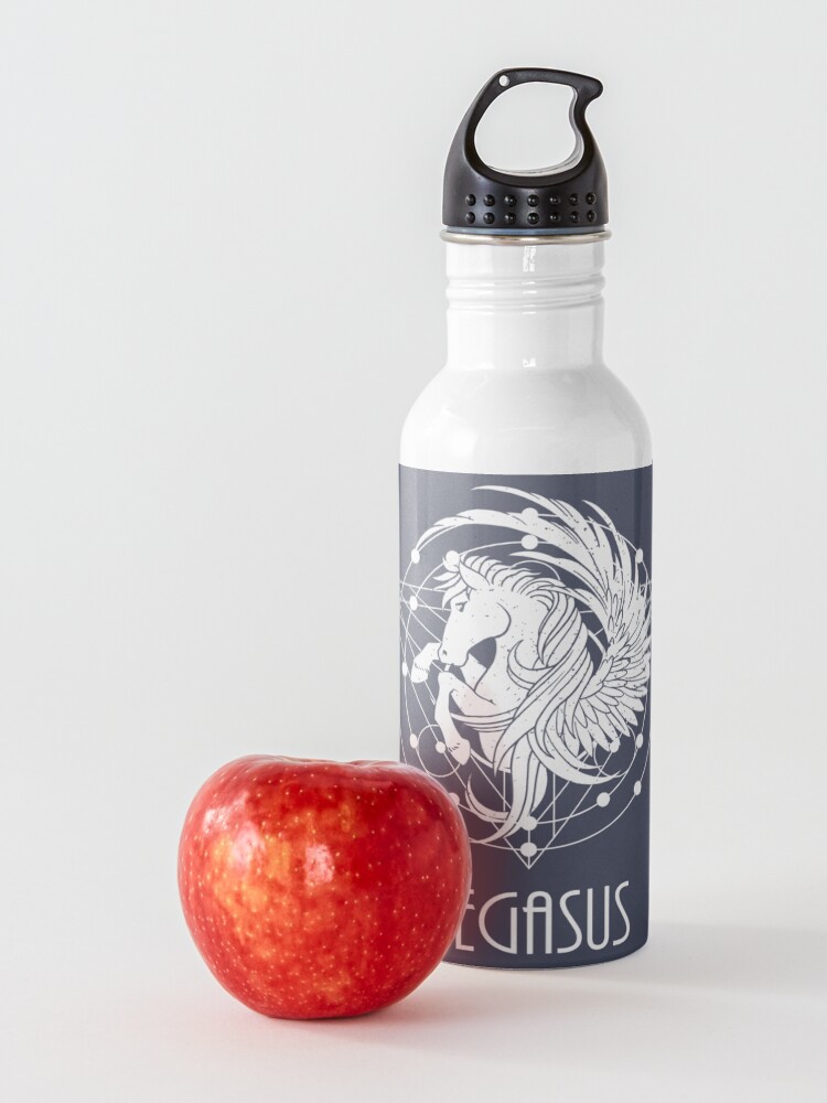 Alternate view of White Pegasus Water Bottle
