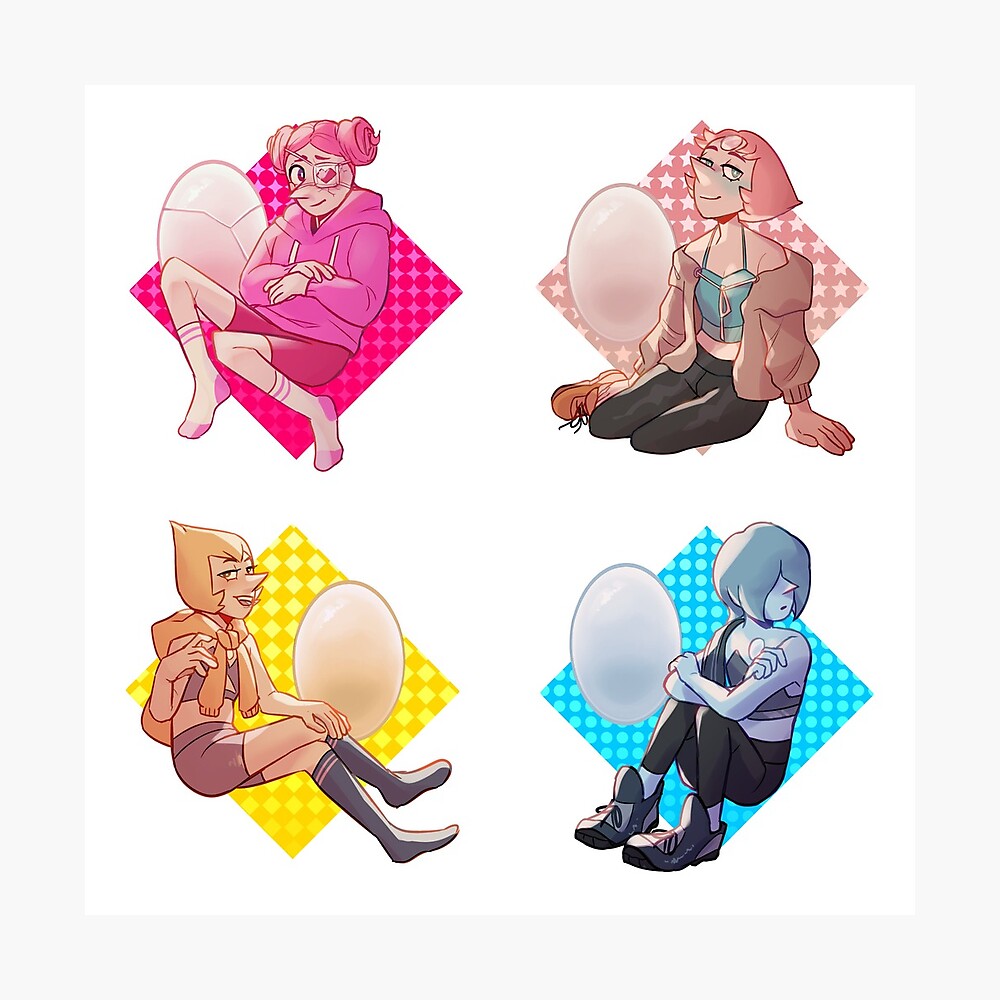 Steven Universe Pearls Sticker Set