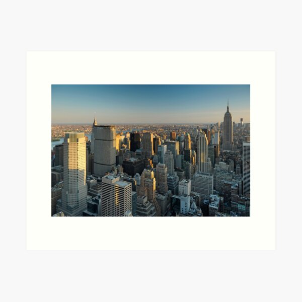 Sud de Manhattan et l'Empire State Building Impression artistique