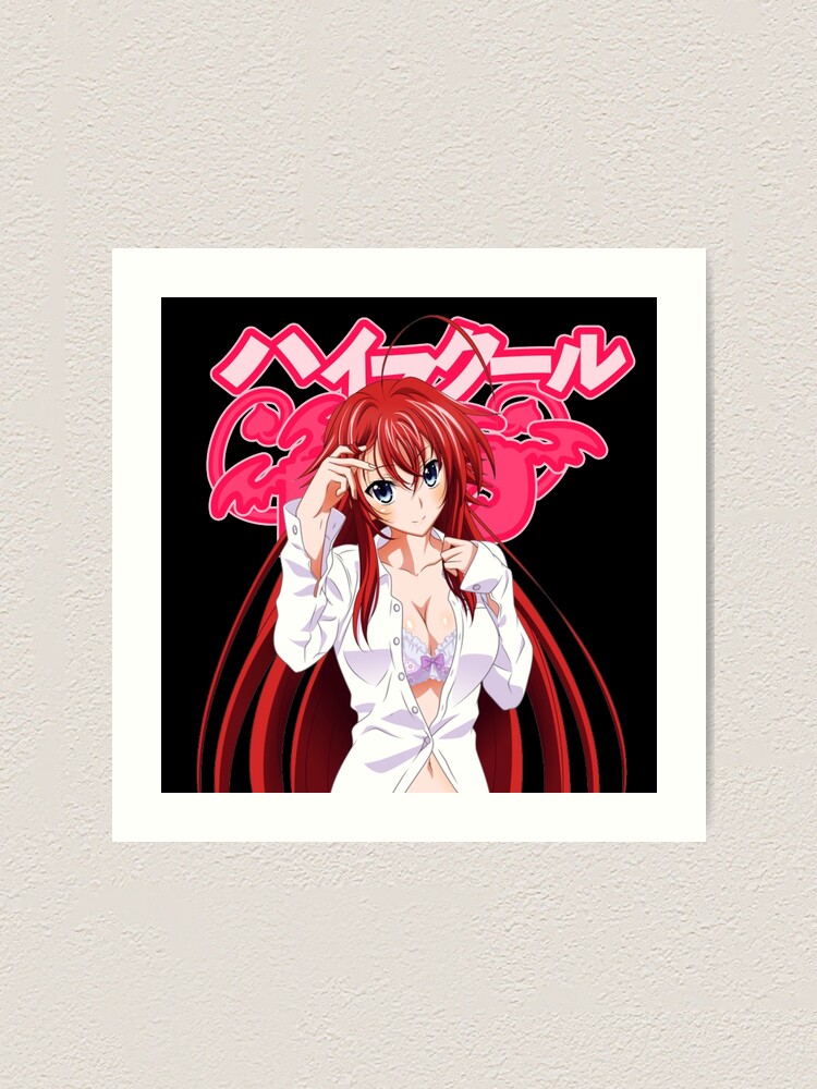 Funny High School Anime DxD Rias Gremory With Friend Poster for