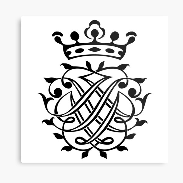 Johann Sebastian Bach Siegel (Crest) Metallbild