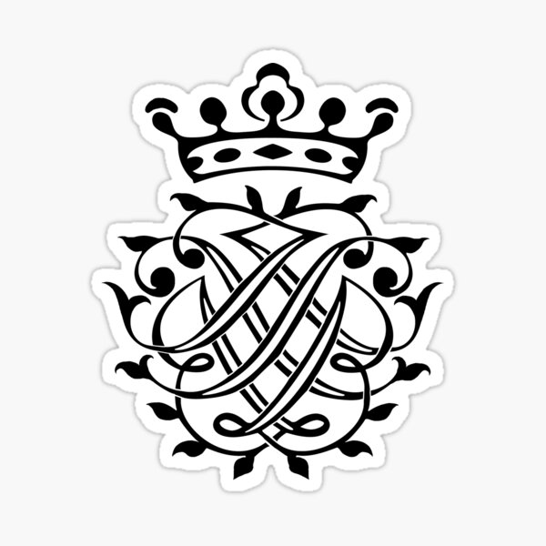 Johann Sebastian Bach seal / monogram / coat of arms / insignia / initials / crest Sticker