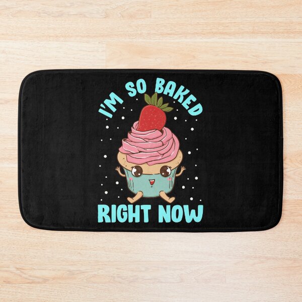 Item preview, Cute & Funny I'm So Baked Right Now Cupcake Pun designed and sold by perfectpresents.