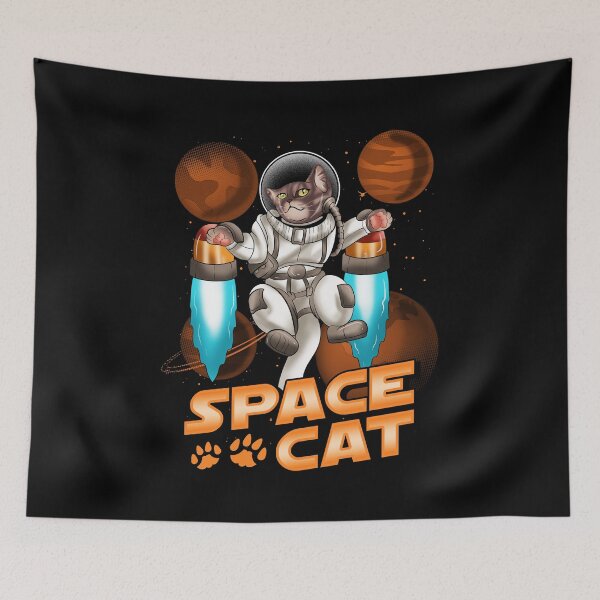 Item preview, Cute Space Cat Adorable Kitty Astronaut designed and sold by perfectpresents.