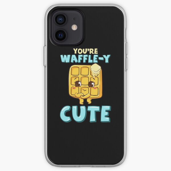 Funny You're Waffle-y Cute Waffle Breakfast Pun iPhone Soft Case