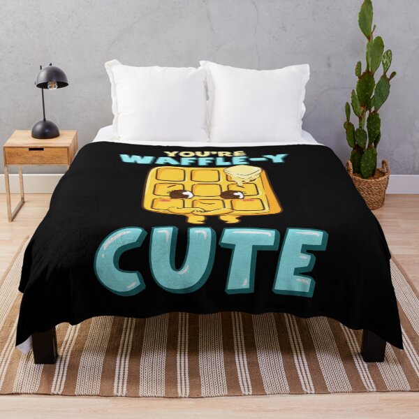 Item preview, Funny You're Waffle-y Cute Waffle Breakfast Pun designed and sold by perfectpresents.