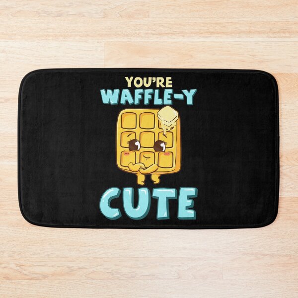 Item preview, Funny You're Waffle-y Cute Waffle Breakfast Pun designed and sold by perfectpresents.