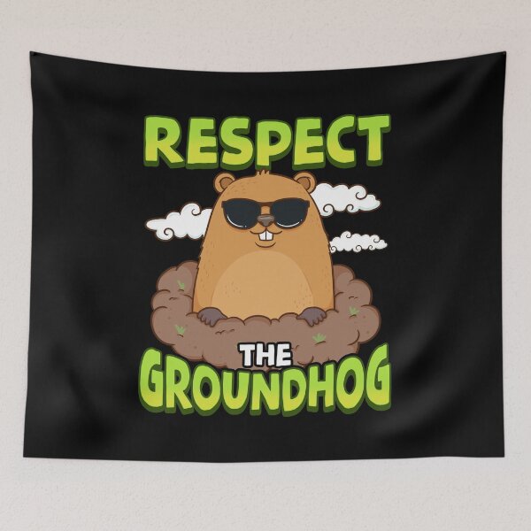 Item preview, Cute & Funny Respect The Groundhog designed and sold by perfectpresents.