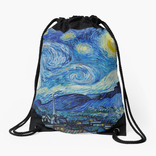 The Starry night - Vincent van Gogh Drawstring Bag