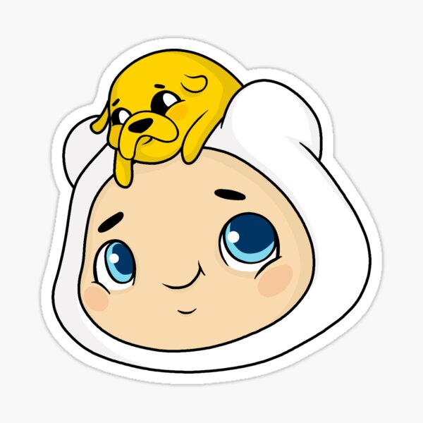 "Baby Jake and Finn" Sticker for Sale by ValentinaHramov Redbubble