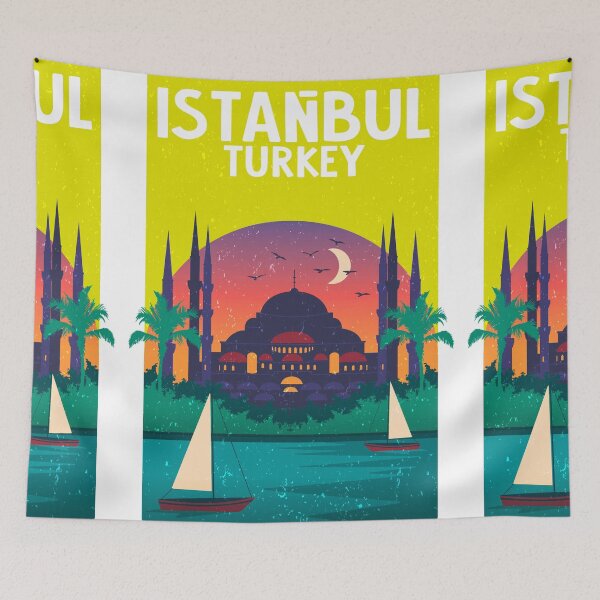 Item preview, Istanbul travel poster designed and sold by ECLECTICimprint.