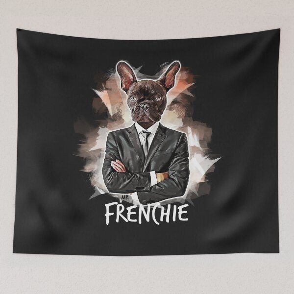 Item preview, French Bulldog Funny Frenchie Business Human Costume Suit designed and sold by RobDigital.