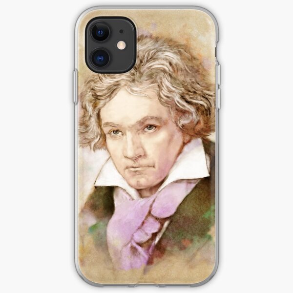 Ludwig van Beethoven im Aquarell Stil iPhone Flexible Hülle