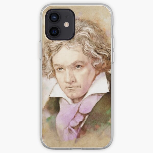 Ludwig van Beethoven im Aquarell Stil iPhone Flexible Hülle