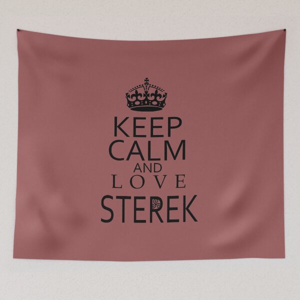 Item preview, Keep Calm and love STEREK Teen Wolf black version designed and sold by morigirl.