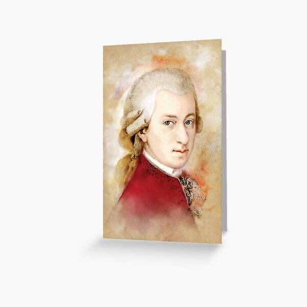 Wolfgang Amadeus Mozart Grußkarte