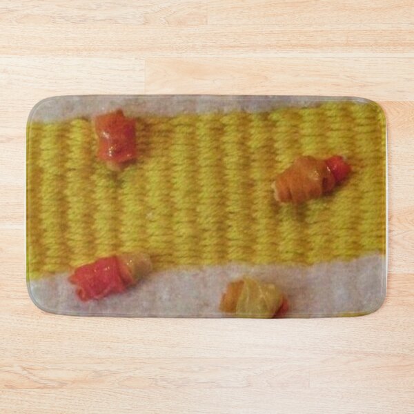 Item preview, Handmade beads on a woven piece, warm colors designed and sold by Diana Evensen.