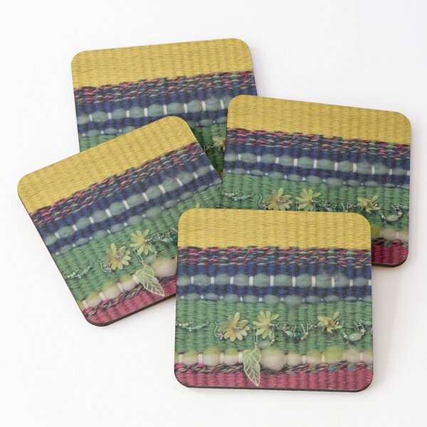 Item preview, Colorful woven piece with beads and decorations designed and sold by Diana Evensen.
