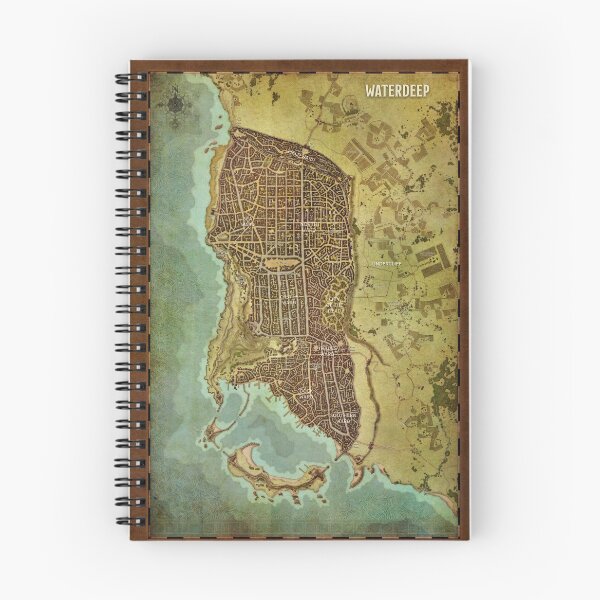 Item preview, Waterdeep City Map 2 designed and sold by wolfofthenorth.